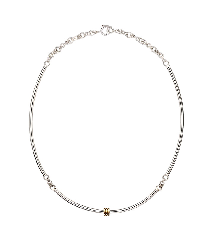 Photo: Spinelli Kilcollin Helio Tria sterling silver and 18kt gold necklace