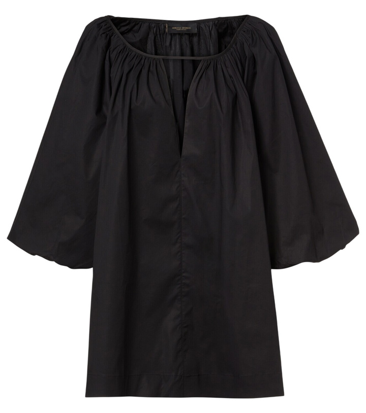 Photo: Adriana Degreas Puff-sleeve cotton-blend minidress