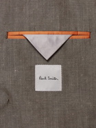 Paul Smith - Double-Breasted Linen and Wool-Blend Suit Jacket - Brown