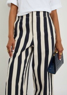 Jacquemus Le De-nîmes Parasol Striped Denim Trousers Navy