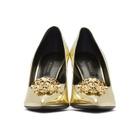 Versace Gold Palazzo Pumps