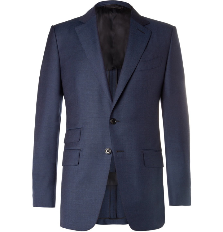 Photo: TOM FORD - Navy O'Connor Slim-Fit Wool Suit Jacket - Blue