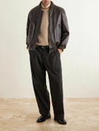 Inis Meáin - Tonnta Linen, Cotton and Cashmere-Blend Sweater - Brown