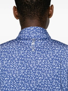 RLX Ralph Lauren Blue Floral-Print Golf Shirt