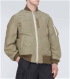 Sacai Embroidered twill bomber jacket