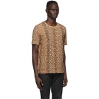 Saint Laurent Tan Leopard T-Shirt