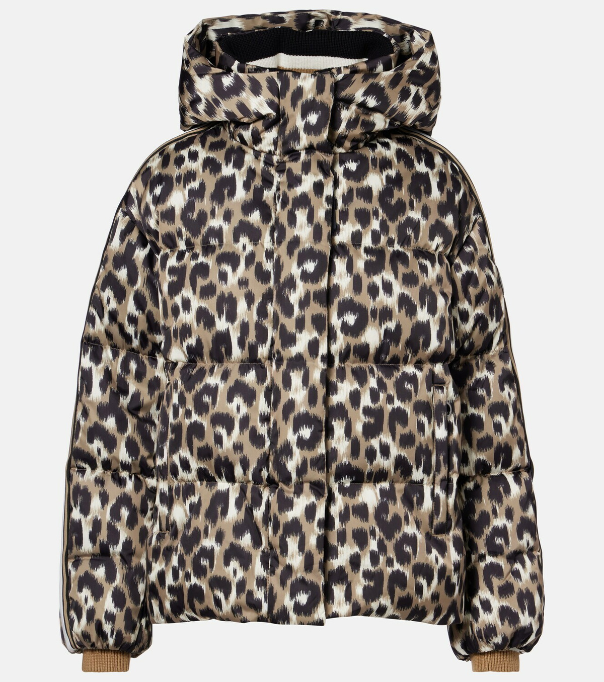 Fusalp Ada leopard-print down ski jacket