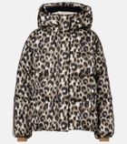 Fusalp Ada leopard-print down ski jacket