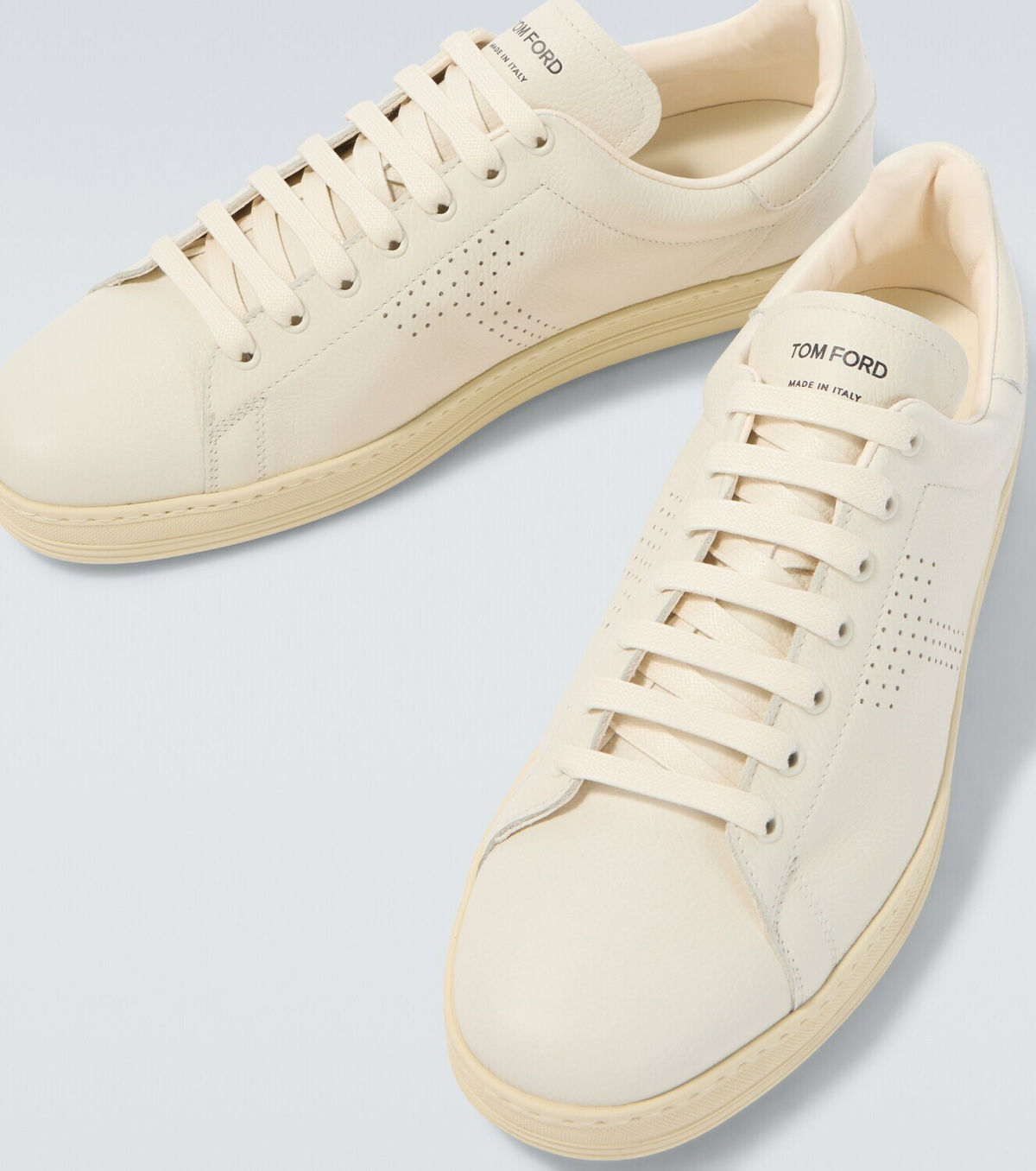 Tom Ford Warwick perforated leather sneakers