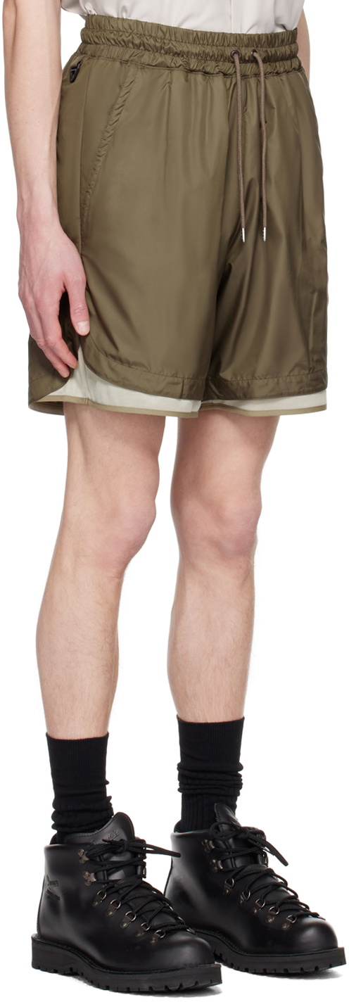 meanswhile Brown Ice Touch Shorts