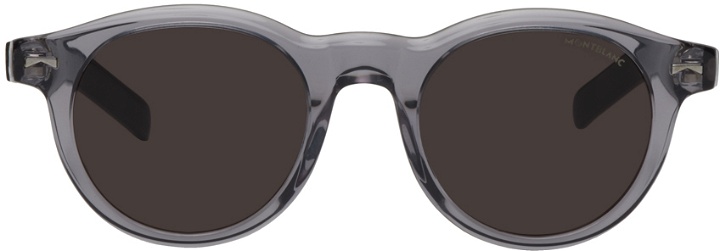 Photo: Montblanc Gray Round Sunglasses