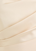 Solace London Afra Strapless Stretch-crepe Gown Cream