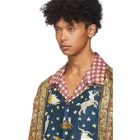 Gucci Multicolor Zodiac Rug Panel Short Sleeve Shirt