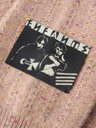 Enfants Riches Déprimés - Loro Piana Logo-Appliquéd Cable-Knit Cashmere Sweater - Pink