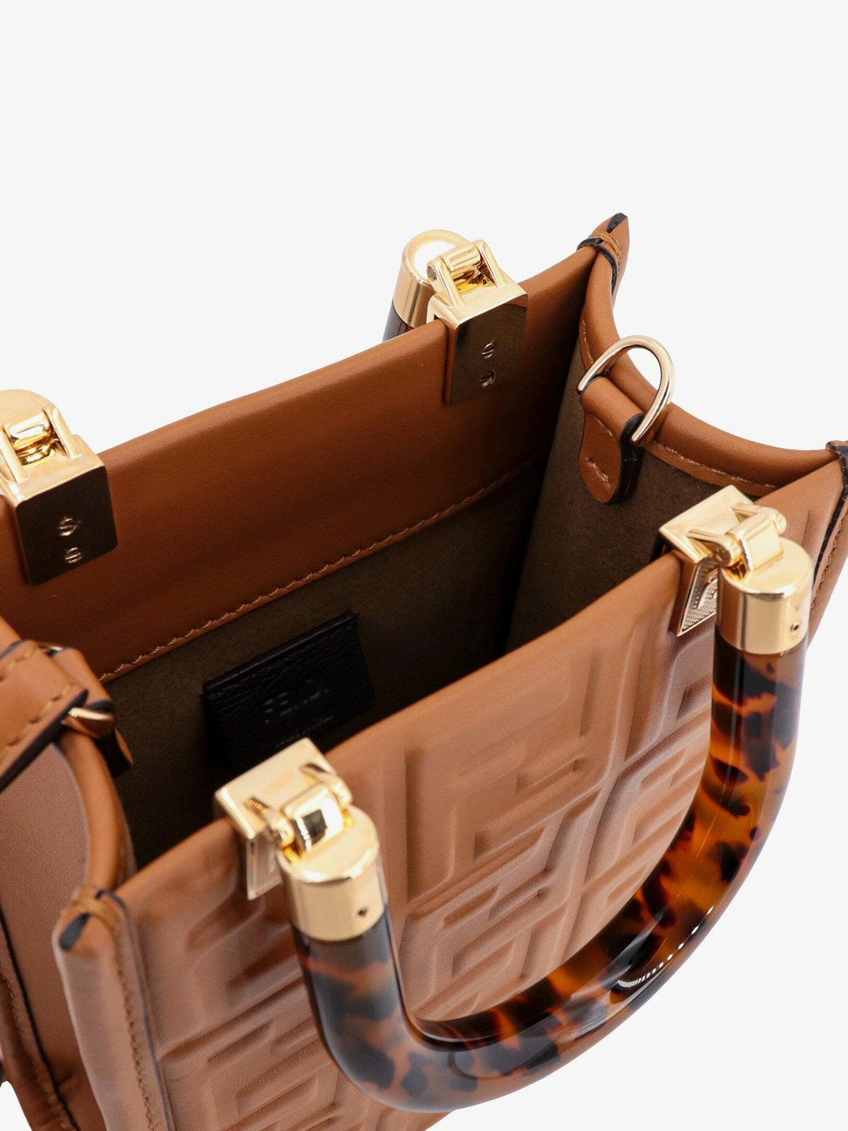 ◆FENDI 最新作 ◆SUNSHINE MINI ハンドバッグ/Brown◆ Fendi-Mini-Sunshine-Shopper-