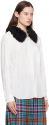 Comme des Garçons Homme Plus White Buttoned Shirt