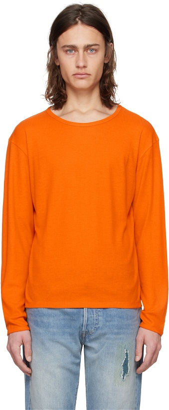 Photo: Second/Layer Orange Dias Cortes Long Sleeve T-Shirt