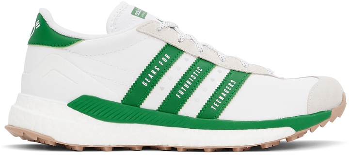 Photo: adidas x Human Made White & Green Country Sneakers