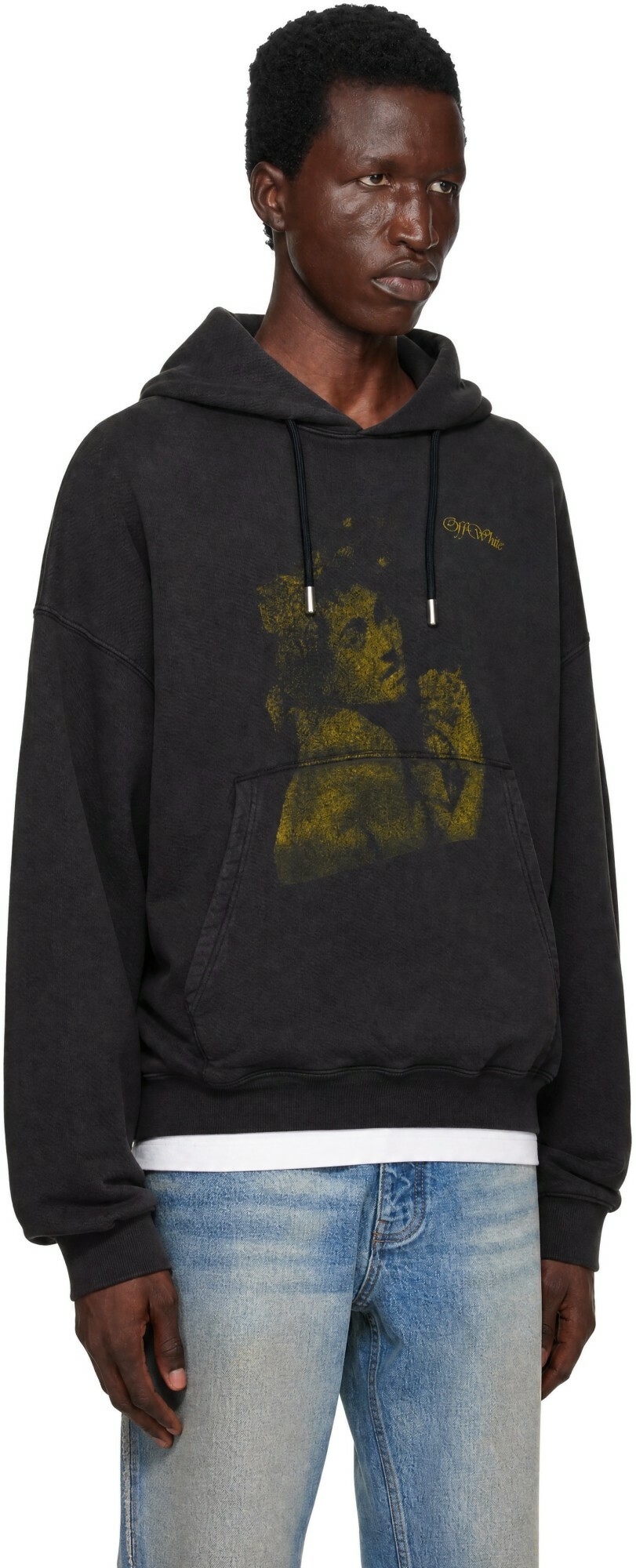 Off-White Black Blurred Bacchus Hoodie