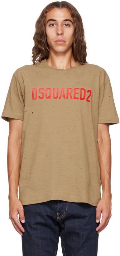 Photo: Dsquared2 Beige Cool T-Shirt