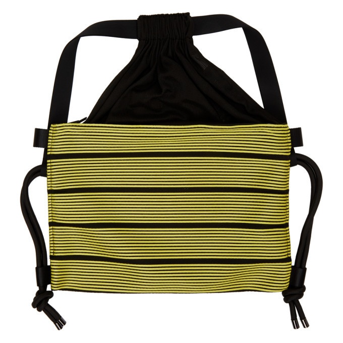 Photo: 132 5. ISSEY MIYAKE Black and Yellow Stripe Bag