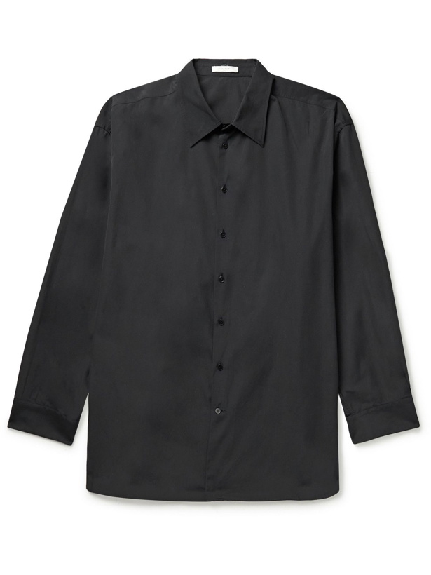 Photo: The Row - Lukre Oversized Cotton-Blend Shirt - Black