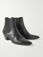 CELINE - Leather Chelsea Boots - Black