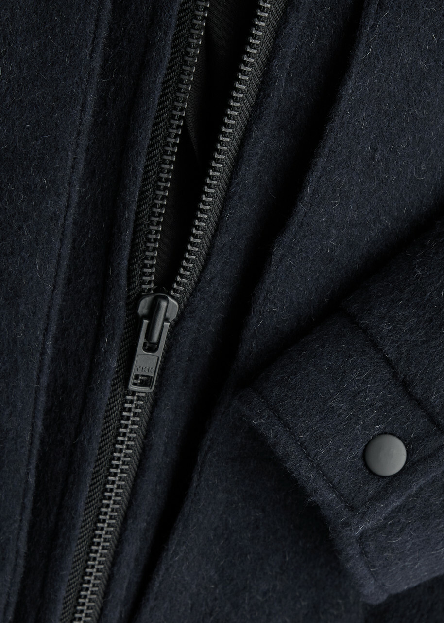 Oliver Spencer Arlington Wool-blend Bomber Jacket