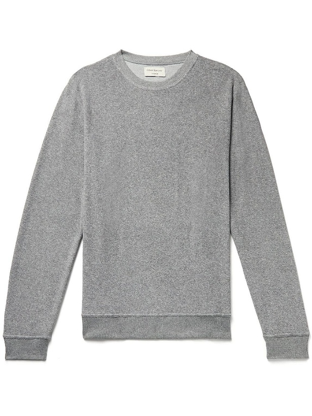 Photo: Oliver Spencer Loungewear - House Cotton-Blend Terry Sweatshirt - Gray