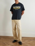 Cherry Los Angeles - Coast to Coast Printed Cotton-Jersey T-Shirt - Black