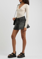 Haikure Margaux Denim Mini Skirt Black