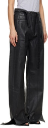 Ottolinger Black Glazed Baggy Jeans