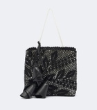 Magda Butrym Julia crochet satin top-handle bag