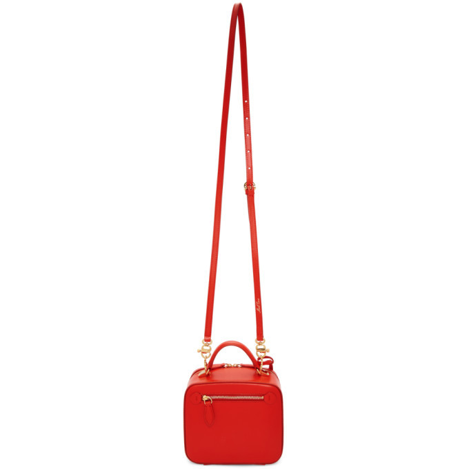 Mark Cross Red Baby Laura Bag