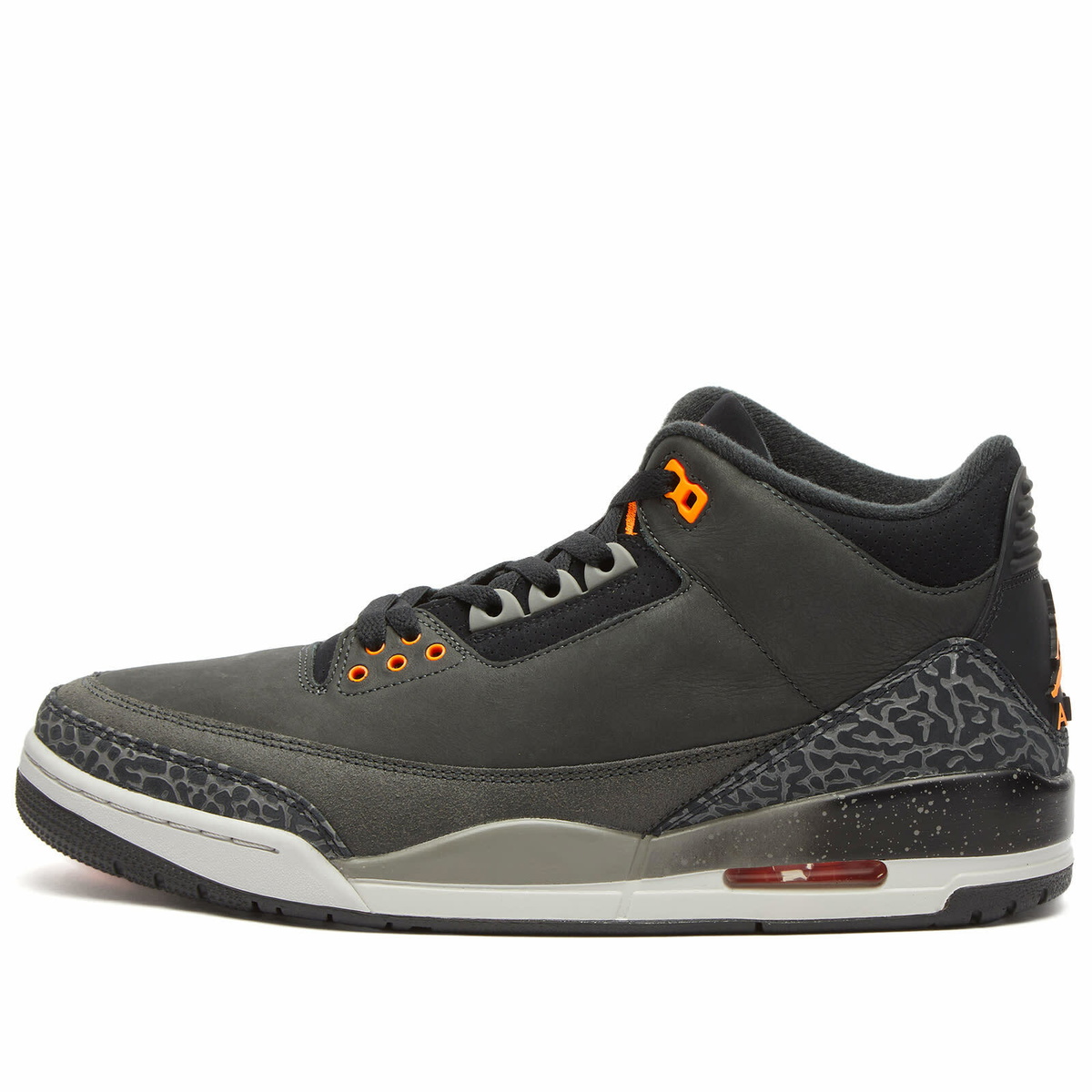 Jordan Gray and Orange Athletic Shoes Amazon.com | Air Jordan 1 Mid SE Big Kids main image 2