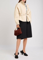 Mansur Gavriel Hera Suede top Handle bag - Chocolate - One Size