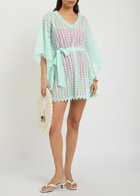 Melissa Odabash Petra Belted Cover-up Mini Dress - Mint - One Size