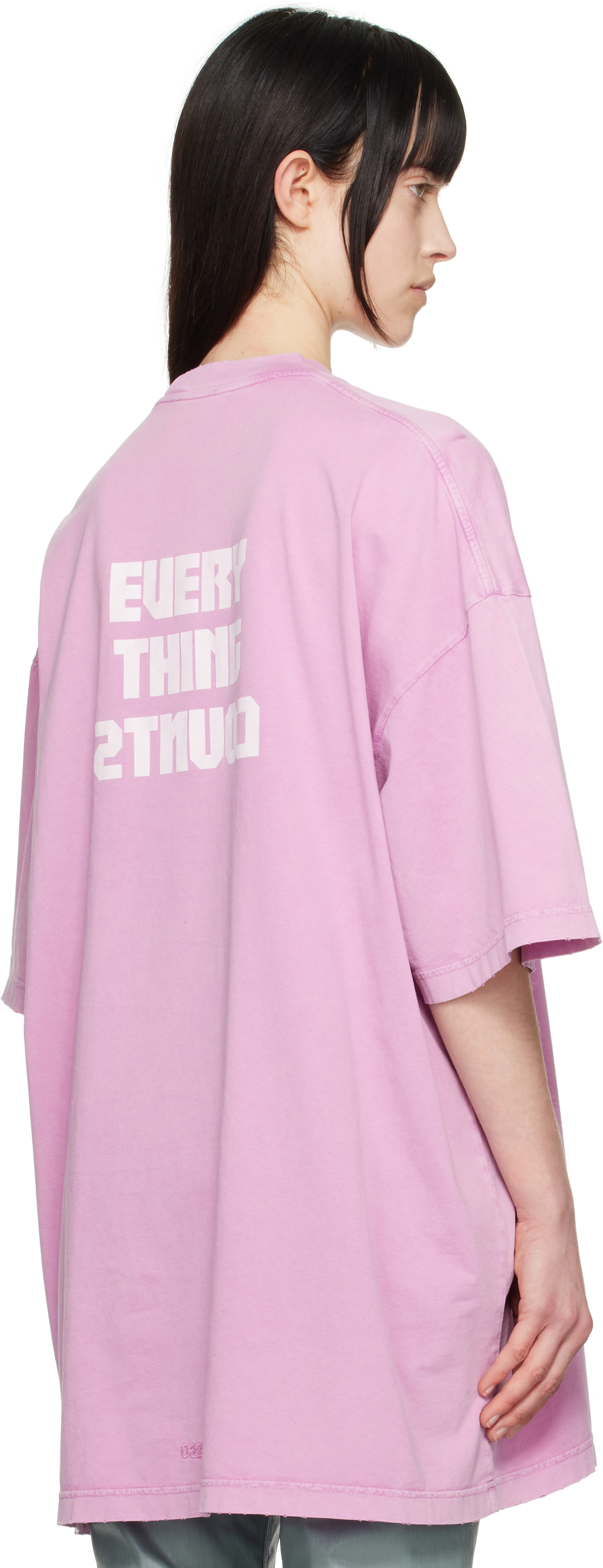 032c Pink Point Zero Oversized T-Shirt