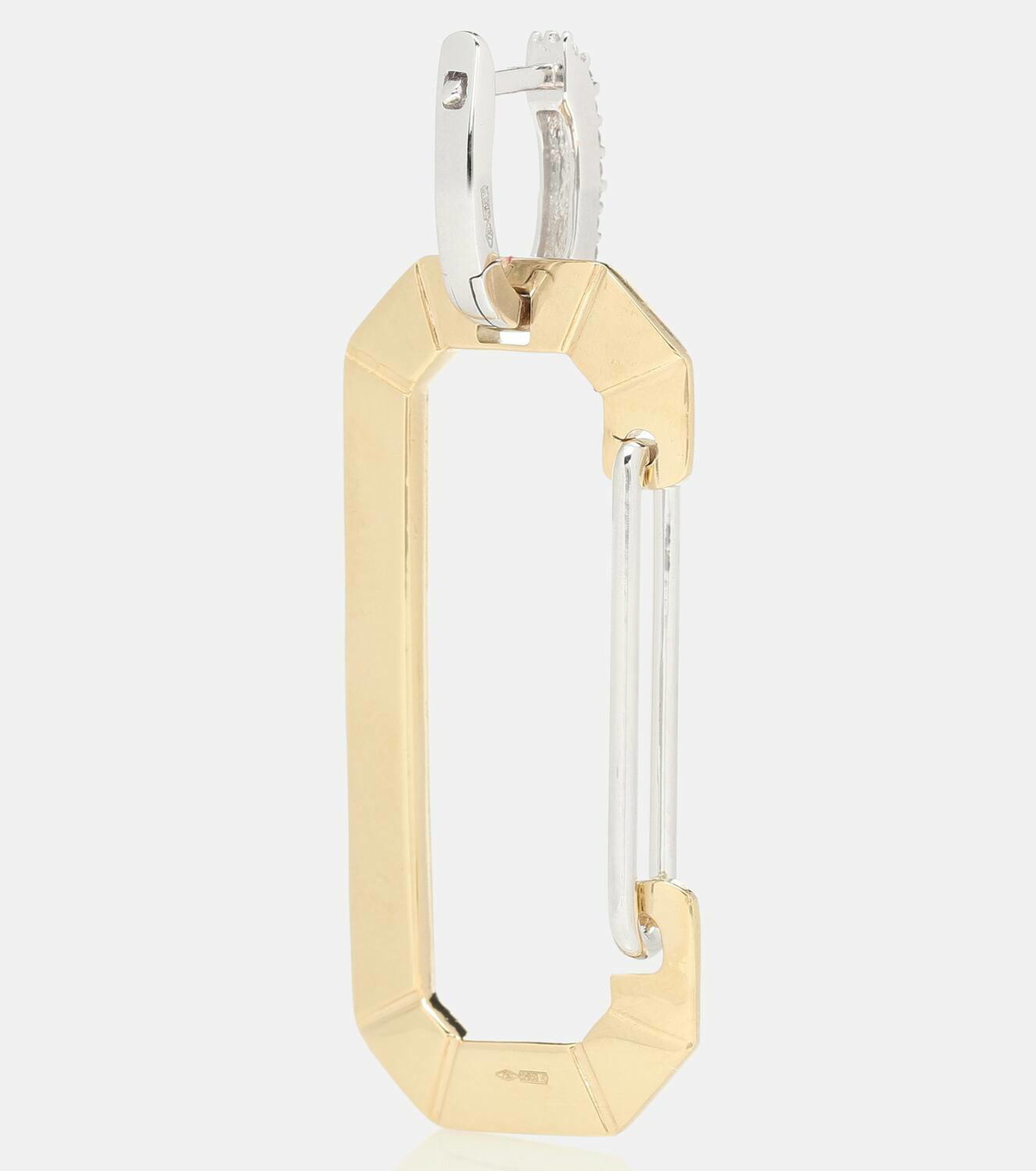 Eéra Chiara Big 18kt gold single earring with diamonds