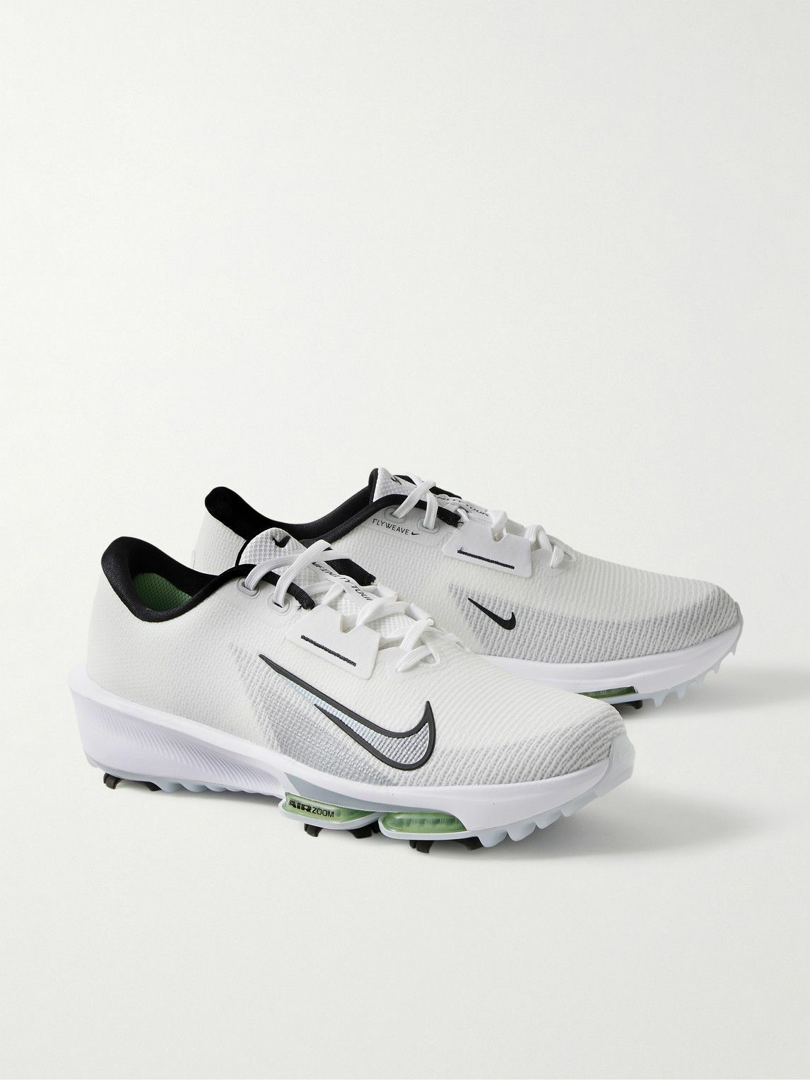 Nike Golf - Air Zoom Infinity Tour 2 Rubber-Trimmed Flyknit Golf Sneakers - White