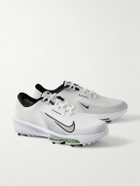 Nike Golf - Air Zoom Infinity Tour 2 Rubber-Trimmed Flyknit Golf Sneakers - White