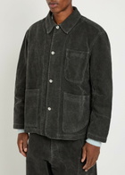 Ymc Construction Panelled Denim Jacket Dark Grey
