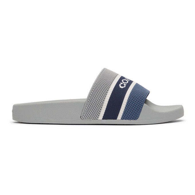 Photo: Coach 1941 Grey and Navy Knit Logo Sandals