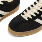 Adidas Gazelle Indoor Pro Sneaker in Core Black/Off White/Warm Sandstone