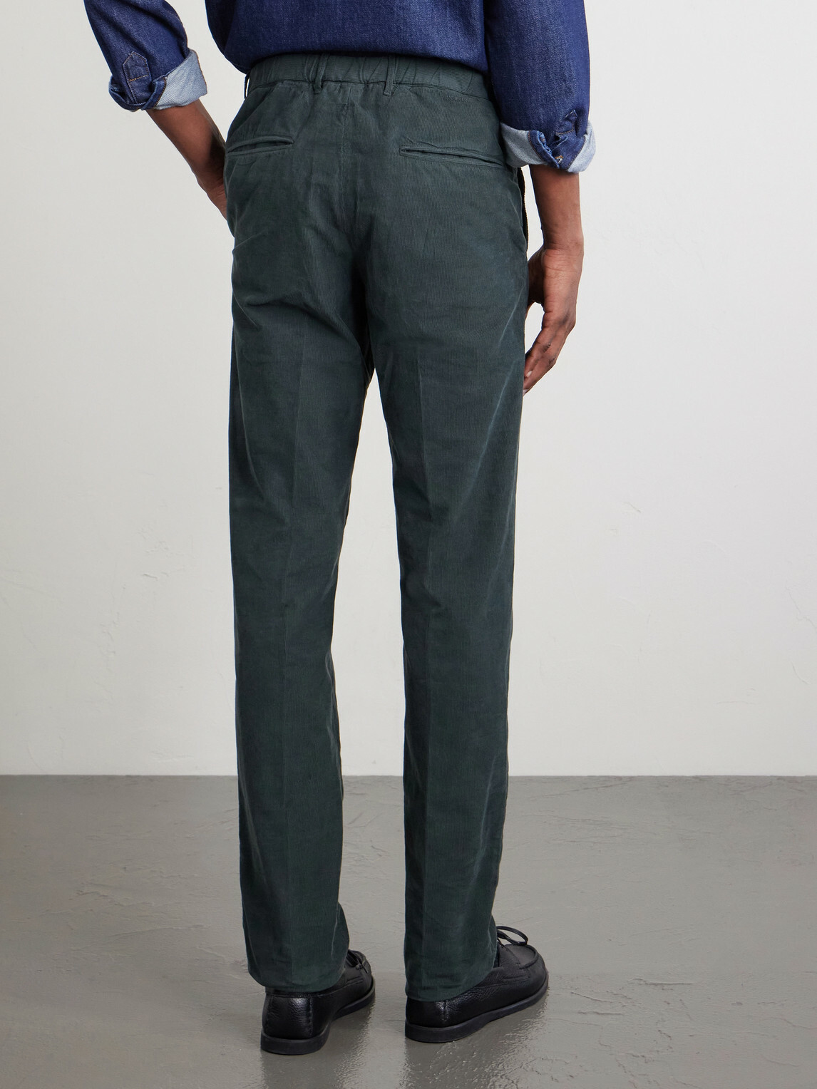 Slowear - Straight-Leg Cotton-Corduroy Trousers - Green