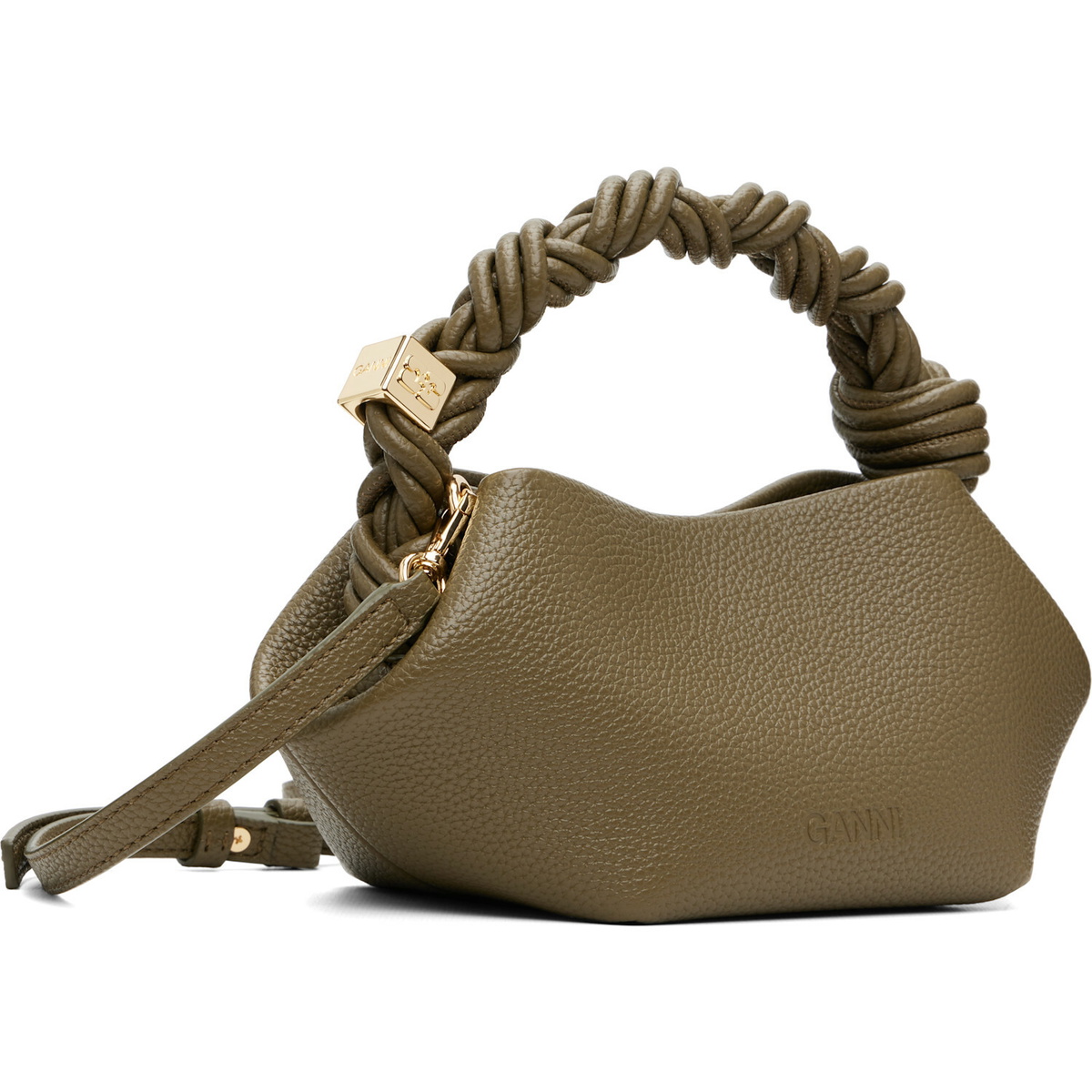 GANNI Green Grained Mini Bou Bag