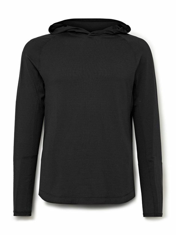 Photo: Lululemon - License to Train Stretch Recycled-Jersey Hoodie - Black