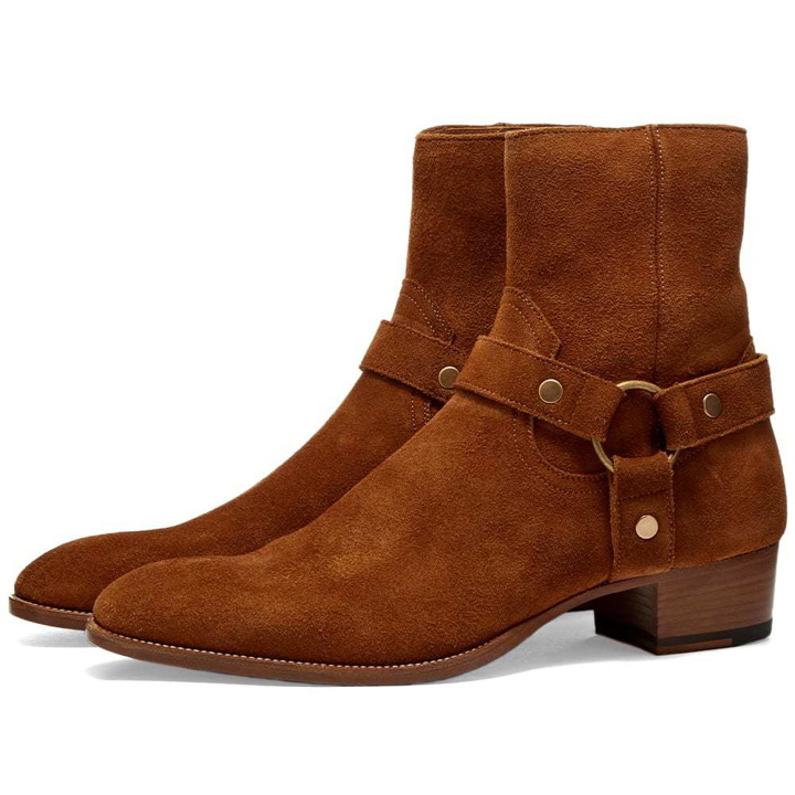 Photo: Saint Laurent Wyatt Harness Boot