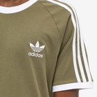 Adidas Men's 3-Stripes T-Shirt in Olive Strata