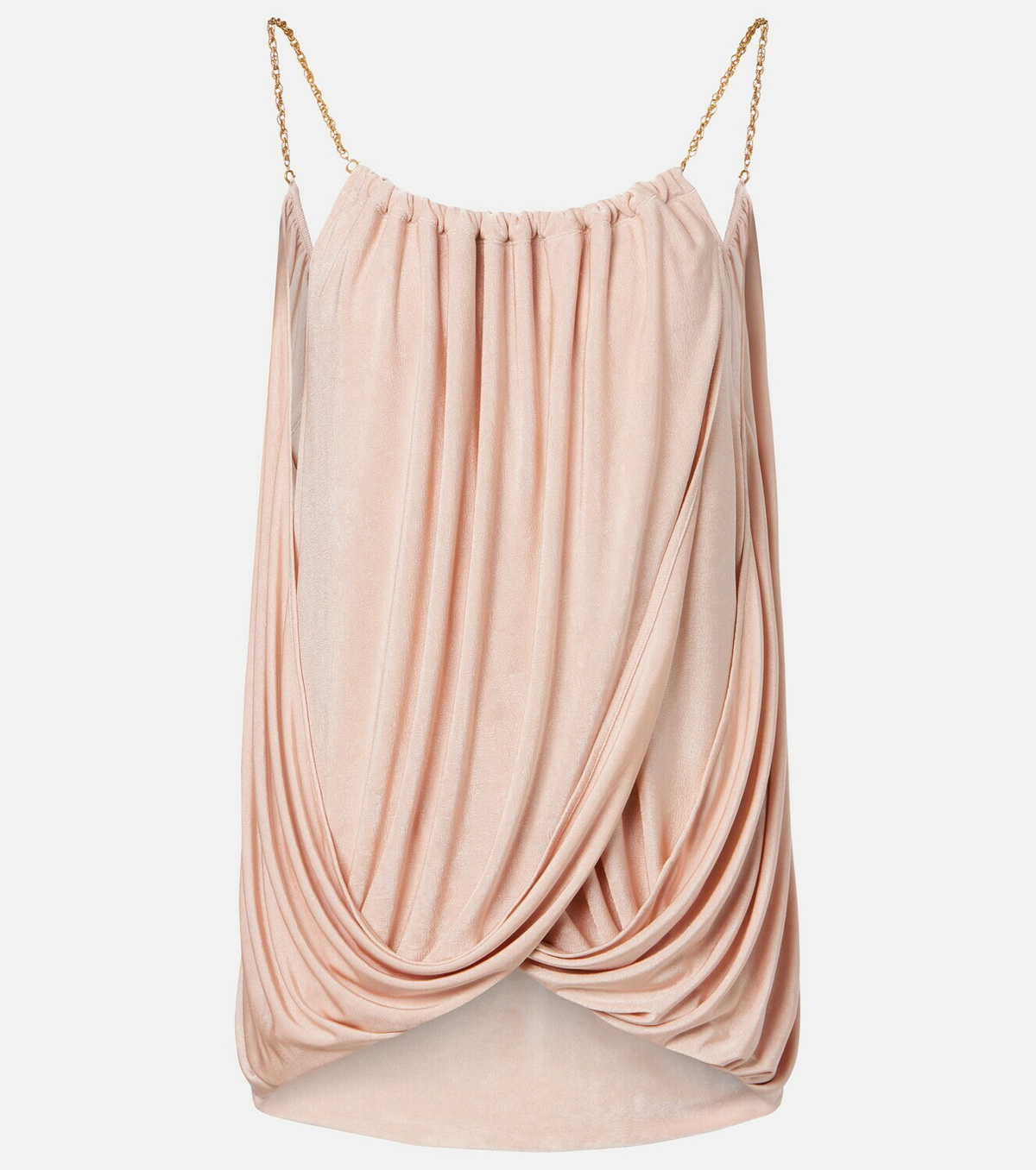 Xu Zhi Chain-detail draped top